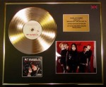 MY CHEMICAL ROMANCE/CD GOLD DISC/RECORD/SIGNED PHOTO DISPLAY/COA